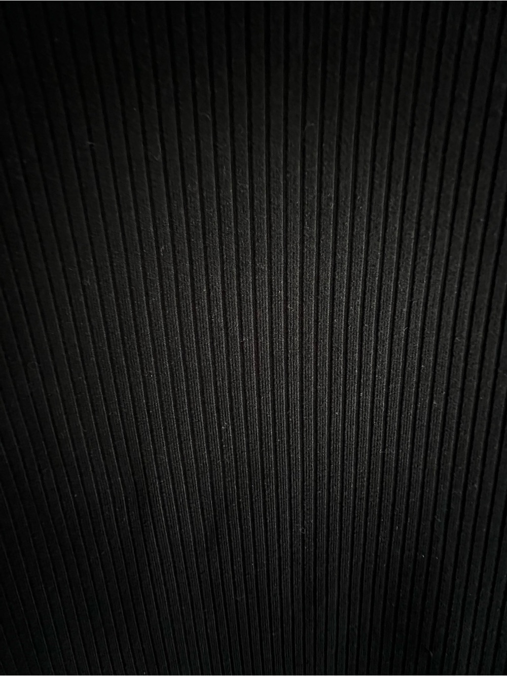 YMI Black Ribbed Mock Neck Short Sleeve Tee - Picture 2 of 3
